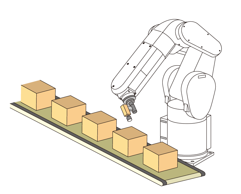 Roboty Melfa - kontrola výrobkov a štítkov