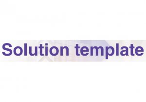 Softvér Solution Template - Šablóny riešení